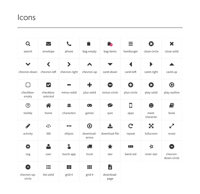 american girl design system icons