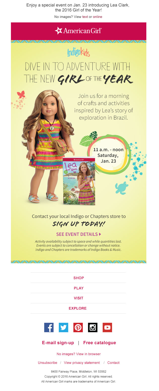 Lea Clark book signing email
