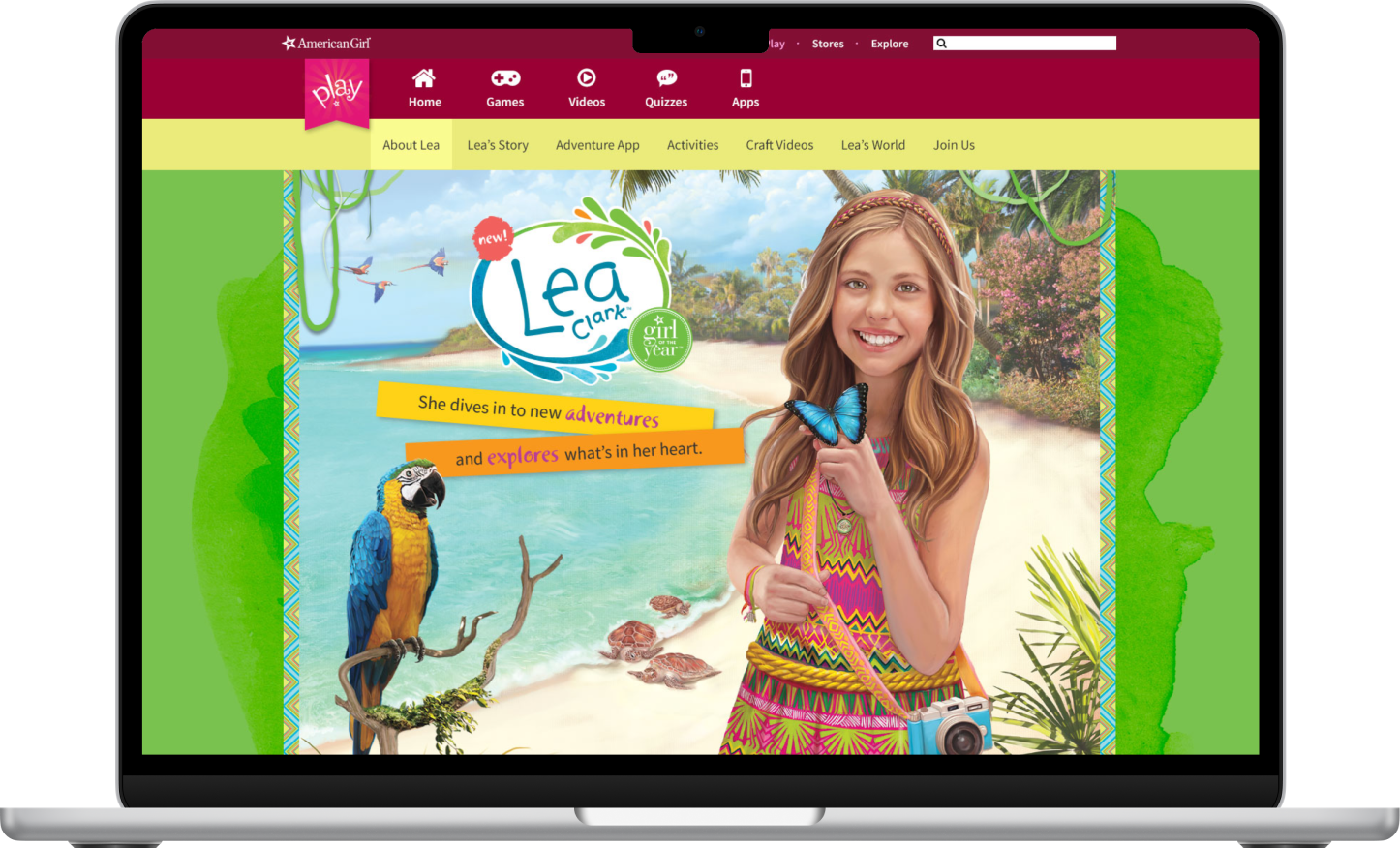 ag-play-lea-laptop Image of Lea Play site on a laptop device