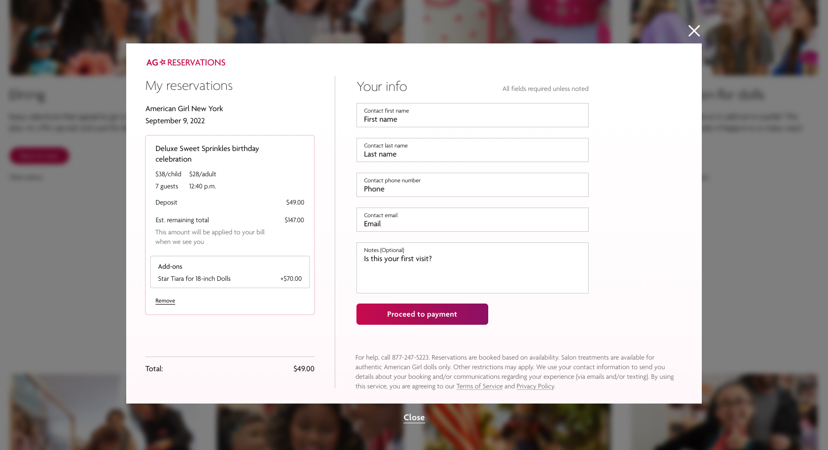 ag-reservations-customer-info-xl American Girl reservations, Customer Information